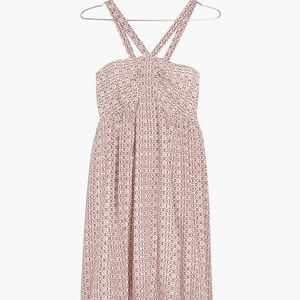NWT Madewell Silk Convertible Halter Dress